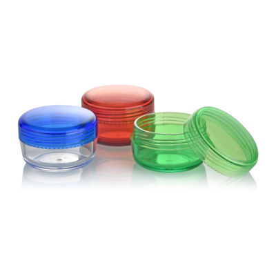 Frasco de creme facial de cor personalizado 15ml Frasco de plástico PET para frasco cosmético vazio