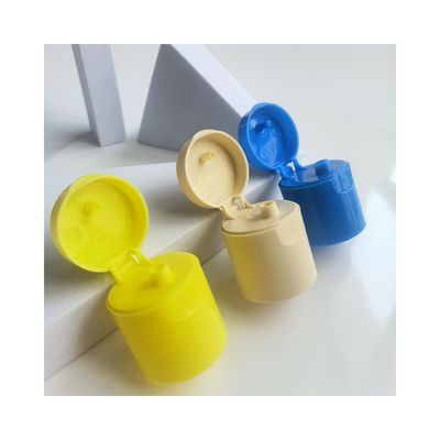 Capuz de plástico cilíndrico transparente e reciclável de 24 mm para garrafas 24/415 e Direct