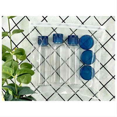 Kit de viagem personalizado para cuidados pessoais 100 ml PET garrafas de plástico e 10 ml frascos de creme