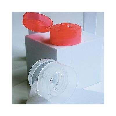 Garrafas 22mm Transparente Cilíndrico Dupla Parede Flip Cap Plástico para a cor personalizada