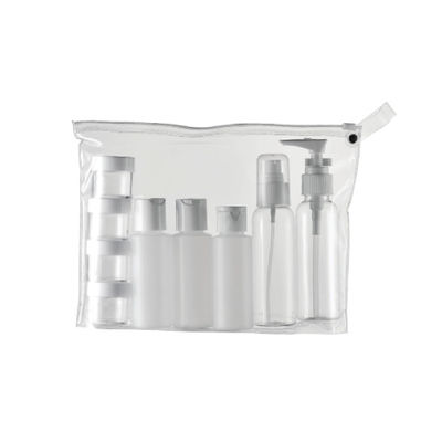 Conveniente tamanho de viagem frasco vazio conjunto para cuidados com a pele PET Material Custom coloridos garrafas