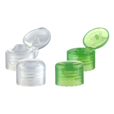 24mm Rotunda transparente cilíndrica plástico Flip Cap para garrafa encomenda personalizada aceita