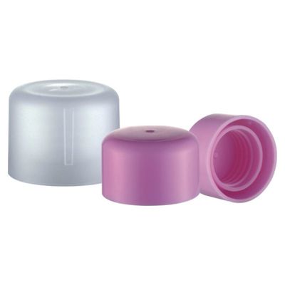 18mm 22mm colorido parafuso liso tampa de plástico para garrafa não derramamento e OEM / ODM aceitável