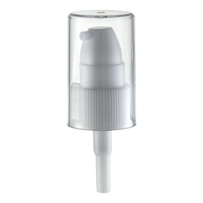 Bomba de tratamento de plástico de cobertura plana completa para cuidados com a pele Entrega rápida 18/410 Bomba de creme Spray