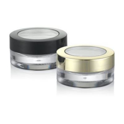 Material da tampa de plástico 5ml 10ml frasco de creme de luxo com revestimento UV e tipo de plástico