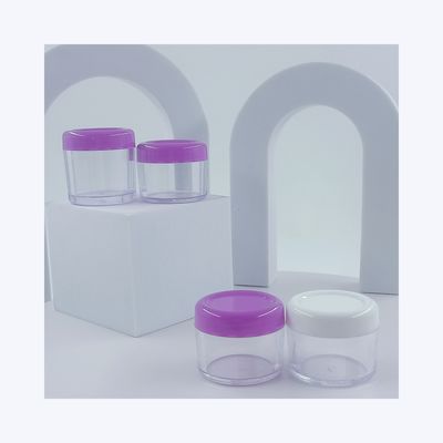 Materiais de base frasco de creme de plástico para cosméticos cores personalizadas 5ml 10ml 15ml 20ml