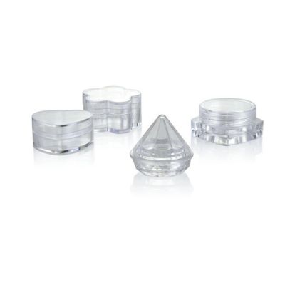 PS Material Forma redonda 4 ml recipiente cosmético vazio para sombra de olho e creme para olhos