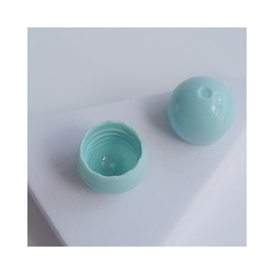 18/410 Perfume de luxo não recarregável Botão redondo de perfume com tampa em forma de esfera colorida