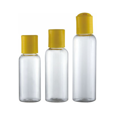 Loção corporal 30ml 50ml 60ml Cor PET personalizada Material do colarinho garrafa de plástico transparente