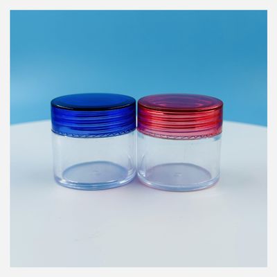 20 g 30 g 50 g Jar transparente de plástico vazio Jar de creme cosmético recarregável para industrial