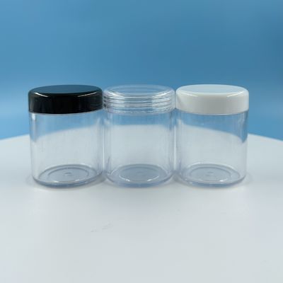 30 g Jar de Creme Transparente com Cobertura Preta Volume 20 ml 30 ml 50 ml Jar de Plástico PS Durável