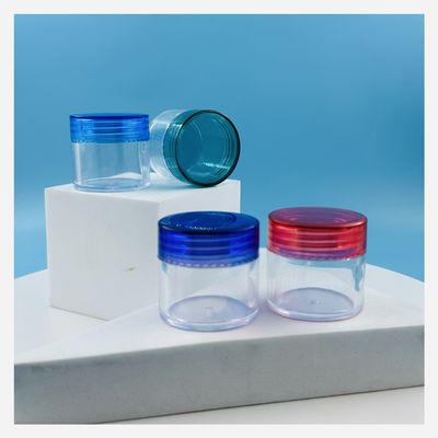 20 ml recipiente cosmético frasco vazio PS frasco de plástico transparente com tampa