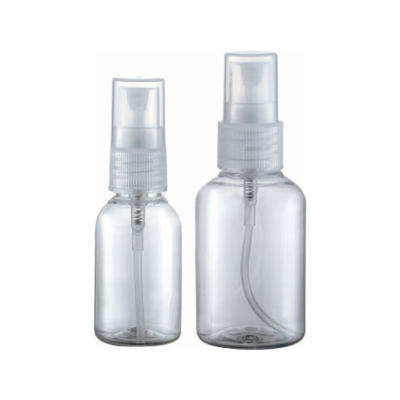 Botão PET transparente de 30 ml 50 ml com pulverizador de névoa fina e cor personalizada