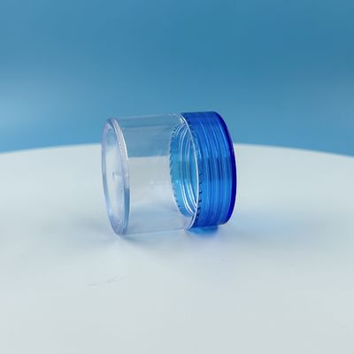 Amigável para viagens 20g 30g Pequeno frasco de plástico transparente com tampa frasco de creme cosmético