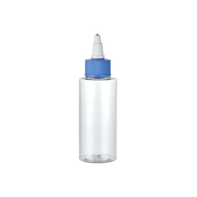 24/410 Garrafa longa com tampa de bocal 100 ml garrafa de plástico PET de cor personalizada para cuidados pessoais industrial
