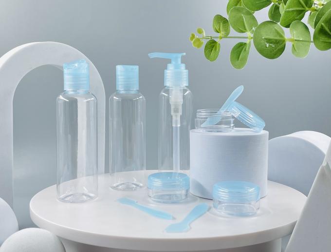 Garrafas de plástico PET personalizadas e frascos de creme Kit de viagem perfeito para os amantes de cuidados da pele 1