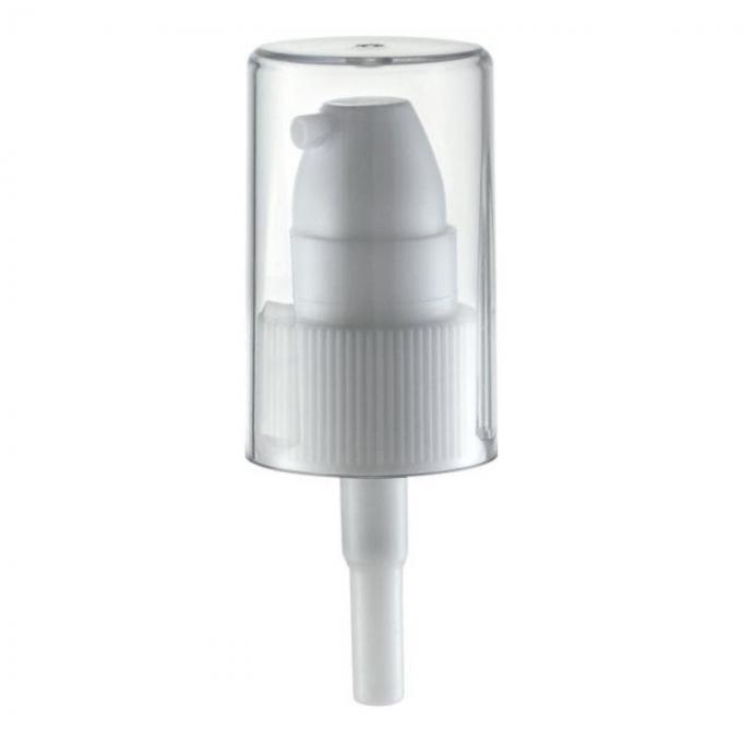 Bomba de tratamento de plástico de cobertura plana completa para cuidados com a pele Entrega rápida 18/410 Bomba de creme Spray 0
