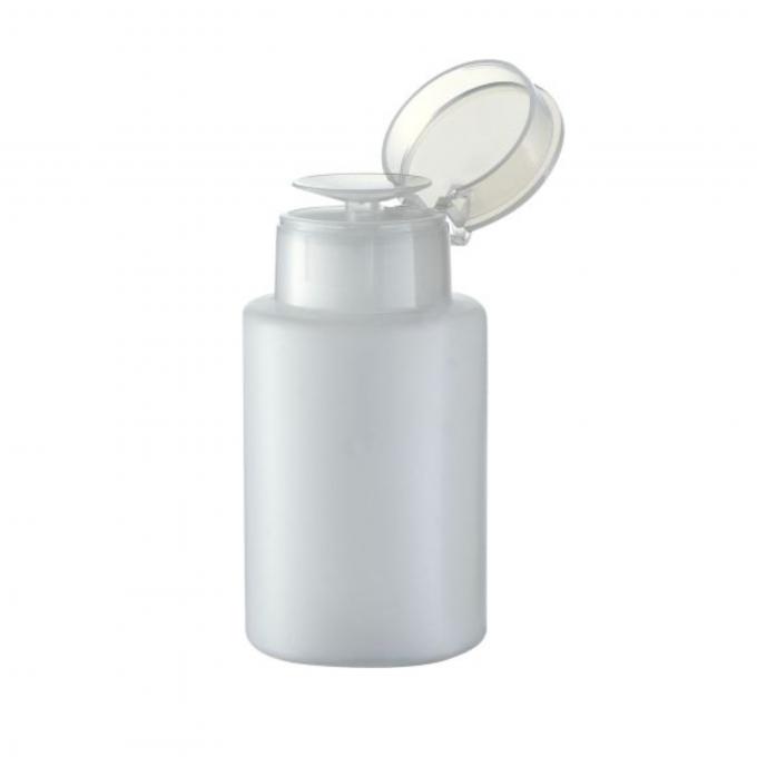 Produto altamente OEM/ODM 100ml/180ml Remover de esmalte de unhas garrafa de plástico com Press Pump Flip Top Cover 1