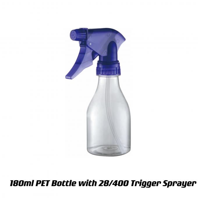 Entrega rápida 28/400 garrafa de pulverização de gatilho garrafa de PET de 180 ml garrafa de recipiente recarregável 1