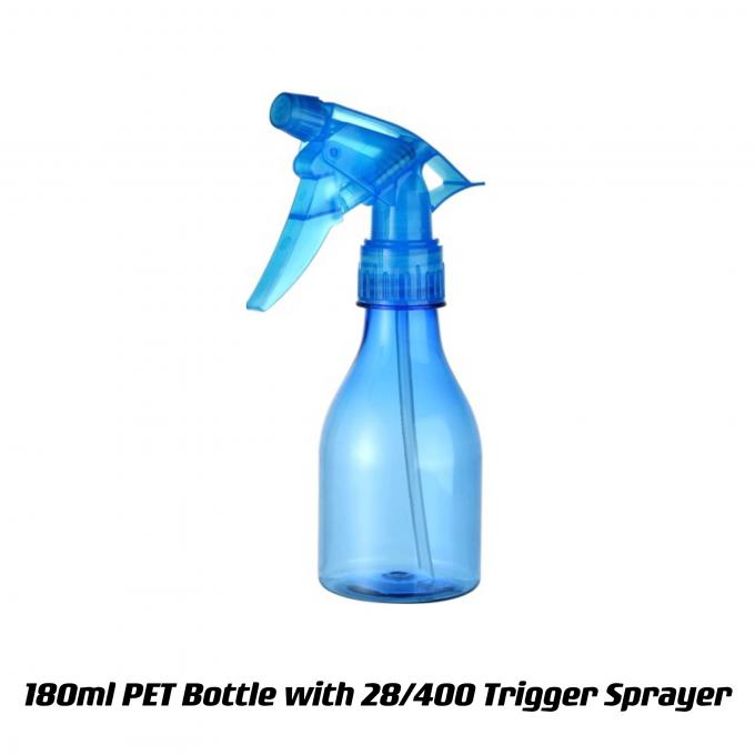 Entrega rápida 28/400 garrafa de pulverização de gatilho garrafa de PET de 180 ml garrafa de recipiente recarregável 0